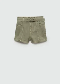 MANGO Krótkie Spodenki*Szorty dżinsowe z paskiem