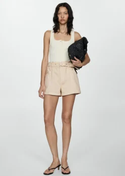 MANGO Krótkie Spodenki*Szorty dżinsowe z paskiem