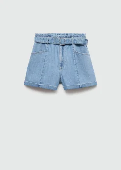 MANGO Krótkie Spodenki*Szorty dżinsowe z paskiem
