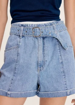 MANGO Krótkie Spodenki*Szorty dżinsowe z paskiem