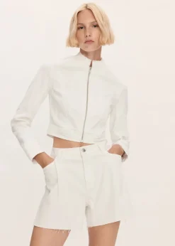 MANGO Krótkie Spodenki*Szorty dżinsowe z postrzępionym dołem