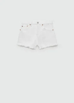 MANGO Krótkie Spodenki*Szorty dżinsowe z postrzępionym dołem