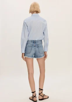 MANGO Krótkie Spodenki*Szorty dżinsowe z postrzępionym dołem
