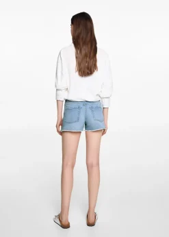 MANGO Krótkie Spodenki*Szorty dżinsowe z rozdarciami