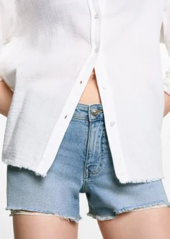 MANGO Krótkie Spodenki*Szorty dżinsowe z rozdarciami
