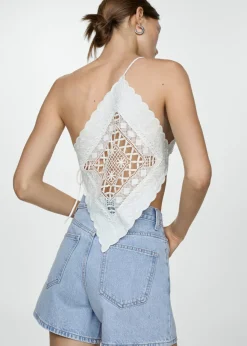 MANGO Krótkie Spodenki*Szorty dżinsowe z wysokim stanem