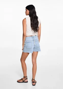 MANGO Krótkie Spodenki*Szorty dżinsowe ze średnim stanem
