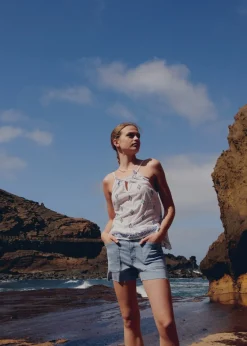 MANGO Krótkie Spodenki*Szorty dżinsowe ze średnim stanem