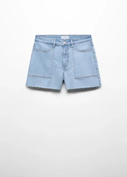 MANGO Krótkie Spodenki*Szorty dżinsowe ze średnim stanem