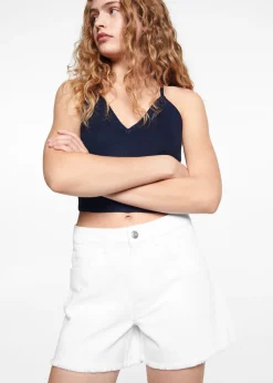 MANGO Krótkie Spodenki*Szorty dżinsowe ze średnim stanem