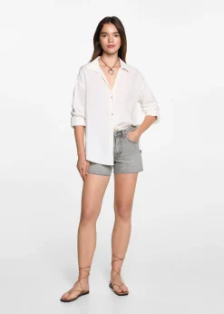 MANGO Krótkie Spodenki*Szorty haftowane z koralikami