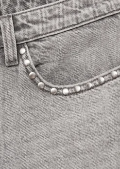 MANGO Krótkie Spodenki*Szorty haftowane z koralikami