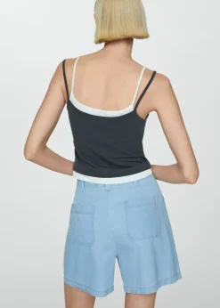 MANGO Krótkie Spodenki*Szorty o prostym kroju ze średnim stanem