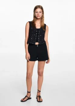 MANGO Krótkie Spodenki*Szorty w podwiniętymi nogawkami