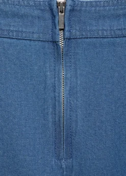 MANGO Krótkie Spodenki*Szorty z bawełny w dżinsowym stylu