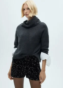 MANGO Krótkie Spodenki*Szorty z cekinami