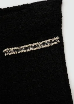 MANGO Krótkie Spodenki*Szorty z tweedu z kieszeniami