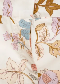 MANGO Krótkie Spodenki*Szorty z zaszewkami i kwiatowym wzorem