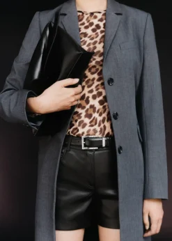 MANGO Krótkie Spodenki*Szorty ze sztucznej skóry