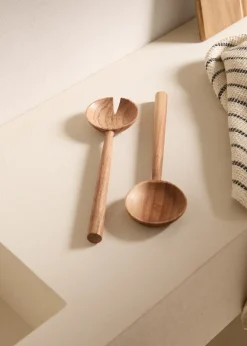MANGO Sztućce|Akcesoria Stołowe*Sztućce do serwowania z drewna akacjowego