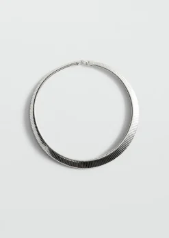 MANGO Biżuteria*Sztywny naszyjnik z teksturą