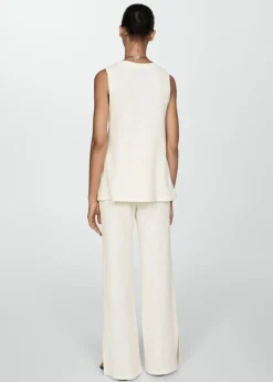 MANGO Kamizelki*Szydełkowa kamizelka na guziki