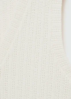 MANGO Kamizelki*Szydełkowa kamizelka na guziki