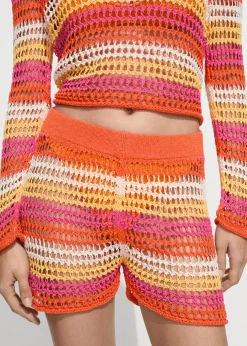 MANGO Krótkie Spodenki*Szydełkowe spodenki
