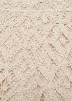 MANGO Krótkie Spodenki*Szydełkowe spodenki o prostym kroju