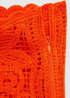 MANGO Krótkie Spodenki*Szydełkowe spodenki z motywem kwiatów