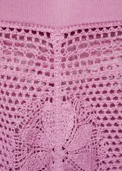 MANGO Krótkie Spodenki*Szydełkowe spodenki z motywem kwiatów