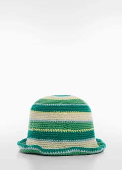 MANGO Czapki I Rękawiczki*Szydełkowy kapelusz rybacki
