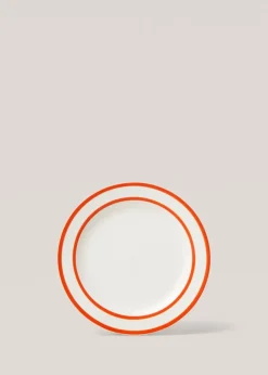 MANGO Zastawa Stołowa*Talerz deserowy z kamionki z podwójną obwódką