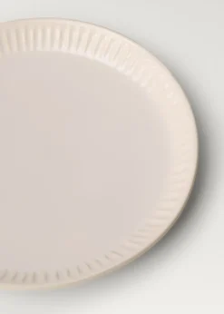 MANGO Zastawa Stołowa*Talerz deserowy z wypukłym wzorem w fale