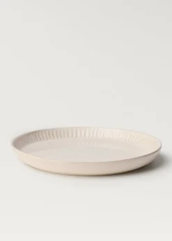 MANGO Zastawa Stołowa*Talerz płaski z wypukłym wzorem w fale