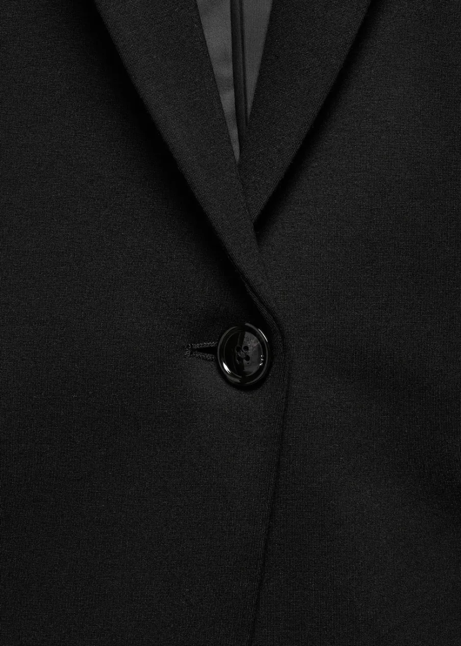 MANGO Marynarki*Taliowana marynarka z dzianiny punto roma