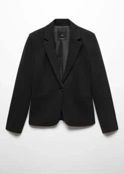 MANGO Marynarki*Taliowana marynarka z dzianiny punto roma