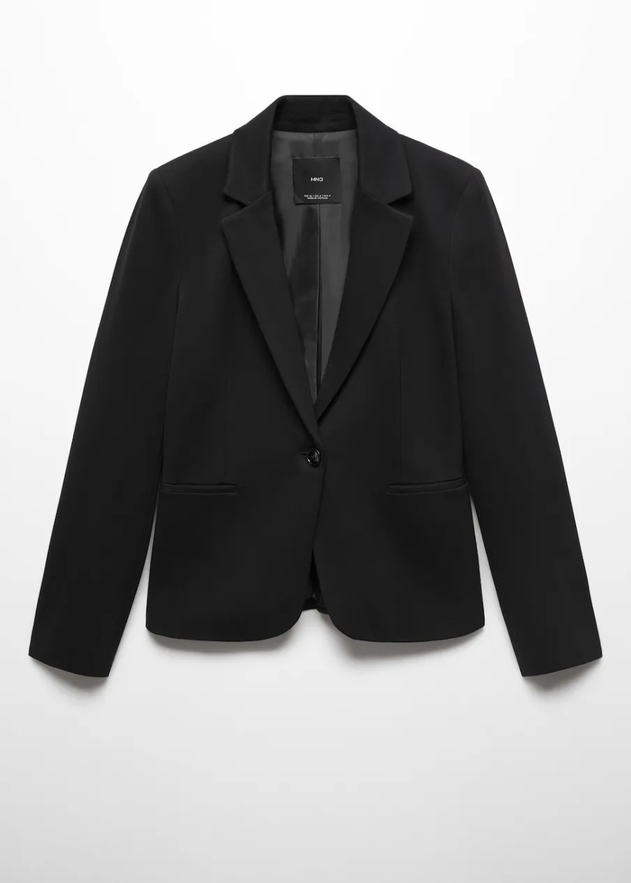 MANGO Marynarki*Taliowana marynarka z dzianiny punto roma