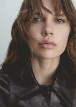 MANGO Kurtki*Teksturowany żakiet z kieszeniami