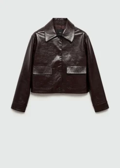 MANGO Kurtki*Teksturowany żakiet z kieszeniami