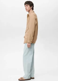 MANGO Kurtki I Koszule Wierzchnie|Koszule*Tencel regular fit overshirt