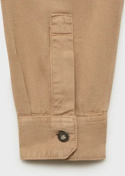 MANGO Kurtki I Koszule Wierzchnie|Koszule*Tencel regular fit overshirt