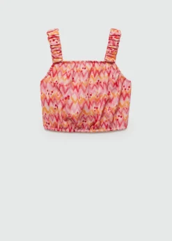 Dzieci MANGO Koszulki I Topy*Top crop ze wzorem