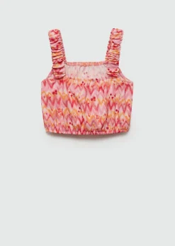 Dzieci MANGO Koszulki I Topy*Top crop ze wzorem