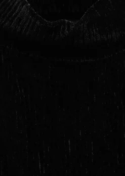 MANGO Topy|Koszulki*Top z aksamitu z półgolfem