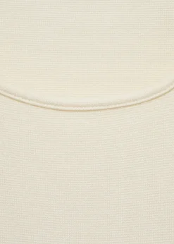 MANGO Topy*Top z dzianiny z kontrastowym wykończeniem