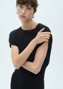 MANGO Topy*Top z dzianiny z teksturą