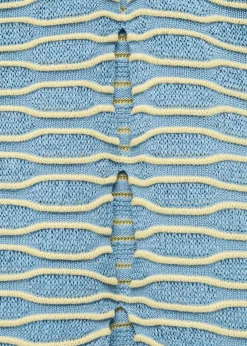 MANGO Topy*Top z dzianiny z teksturą i dekoltem halter