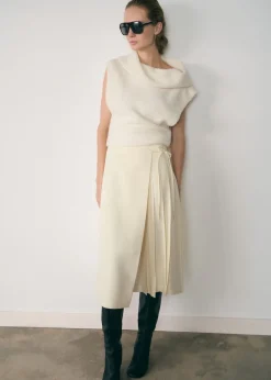 MANGO Topy*Top z dzianiny z wywijanym golfem