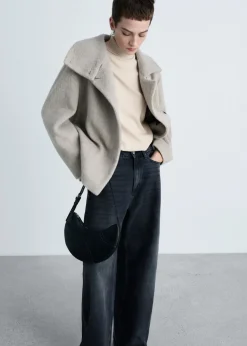 MANGO Topy|Kamizelki*Top z golfem z dzianiny